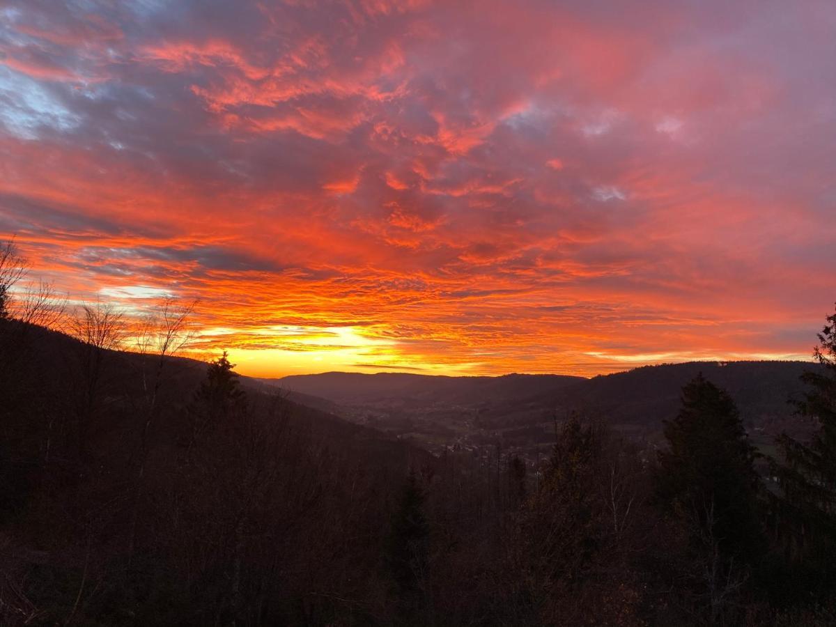 Le Gite Cozy De Bouvacote Avec Vue Panoramique Et Sauna Le Tholy Exterior foto